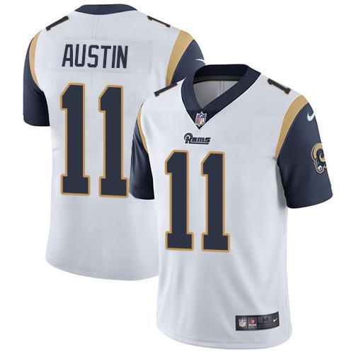 Nike Rams #11 Tavon Austin White Men's Stitched NFL Vapor Untouchable Limited Jersey - Click Image to Close